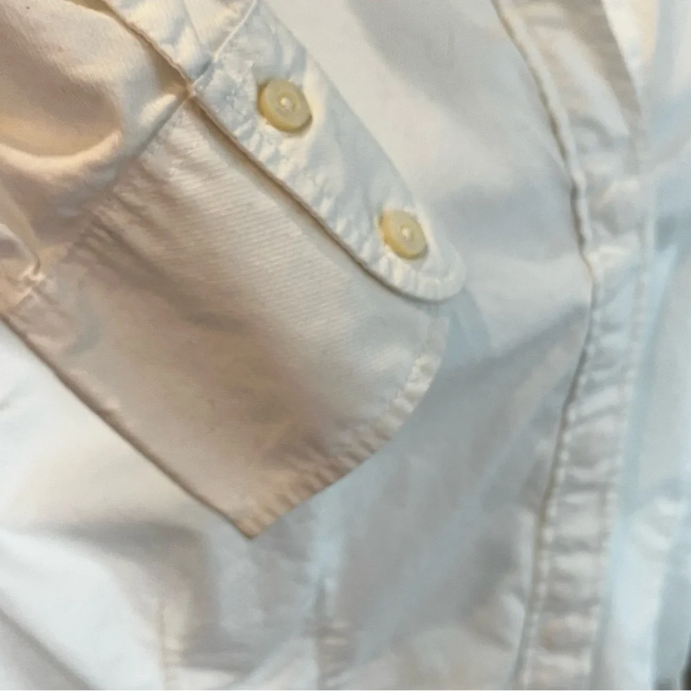 Vtg Tommy Hilfiger Women’s Stitch Detail Silhouette Shirt 18 Preppy Normcore - Picture 8 of 16